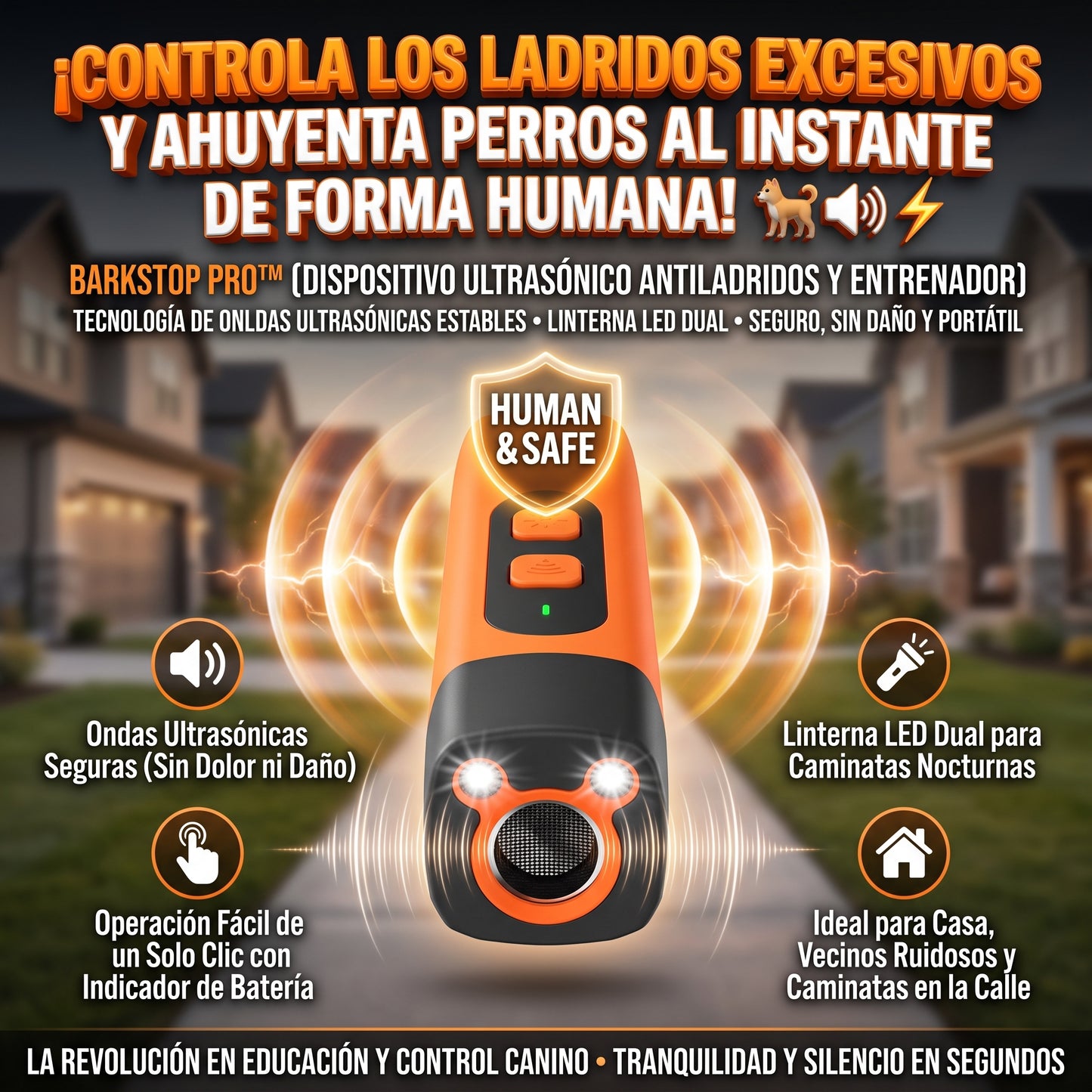 BARKSTOP™ Dispositivo Antiladridos Ultrasónico