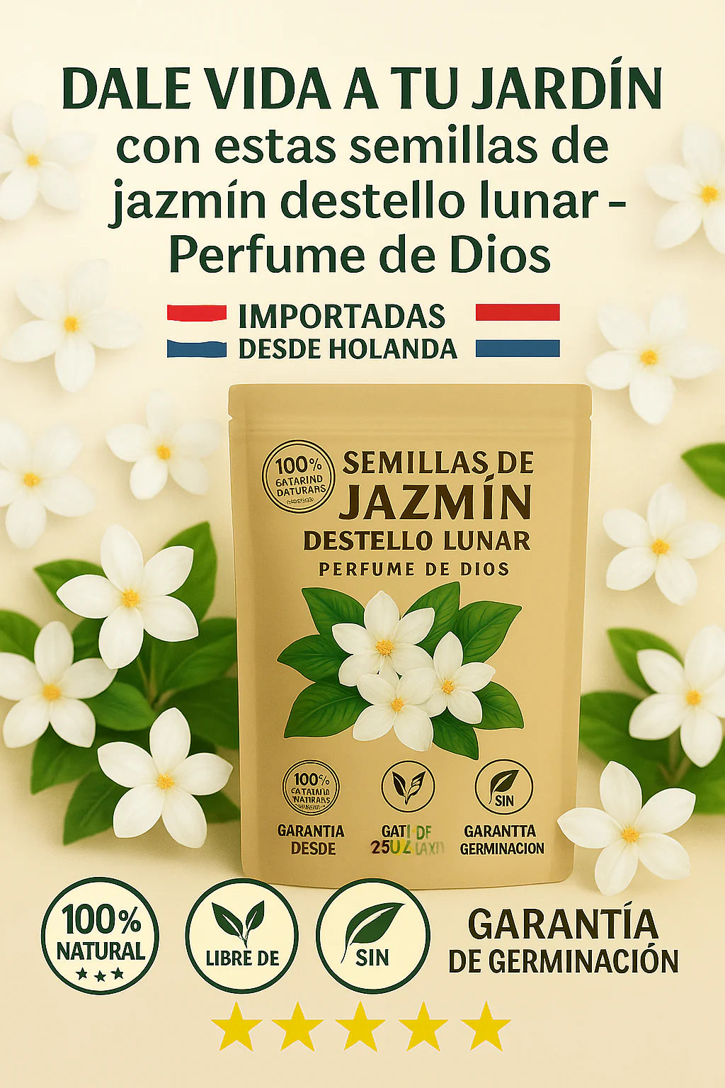semillas de jazmin-SEMILLAS DEL PERFUME DE DIOS - DESTELLO LUNAR