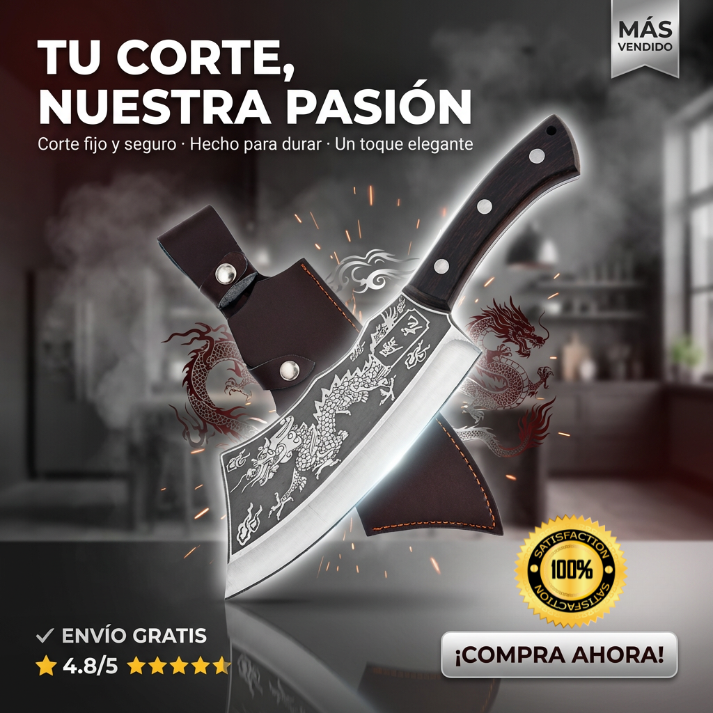 Cuchillo Mata Dragones Hecho A Mano