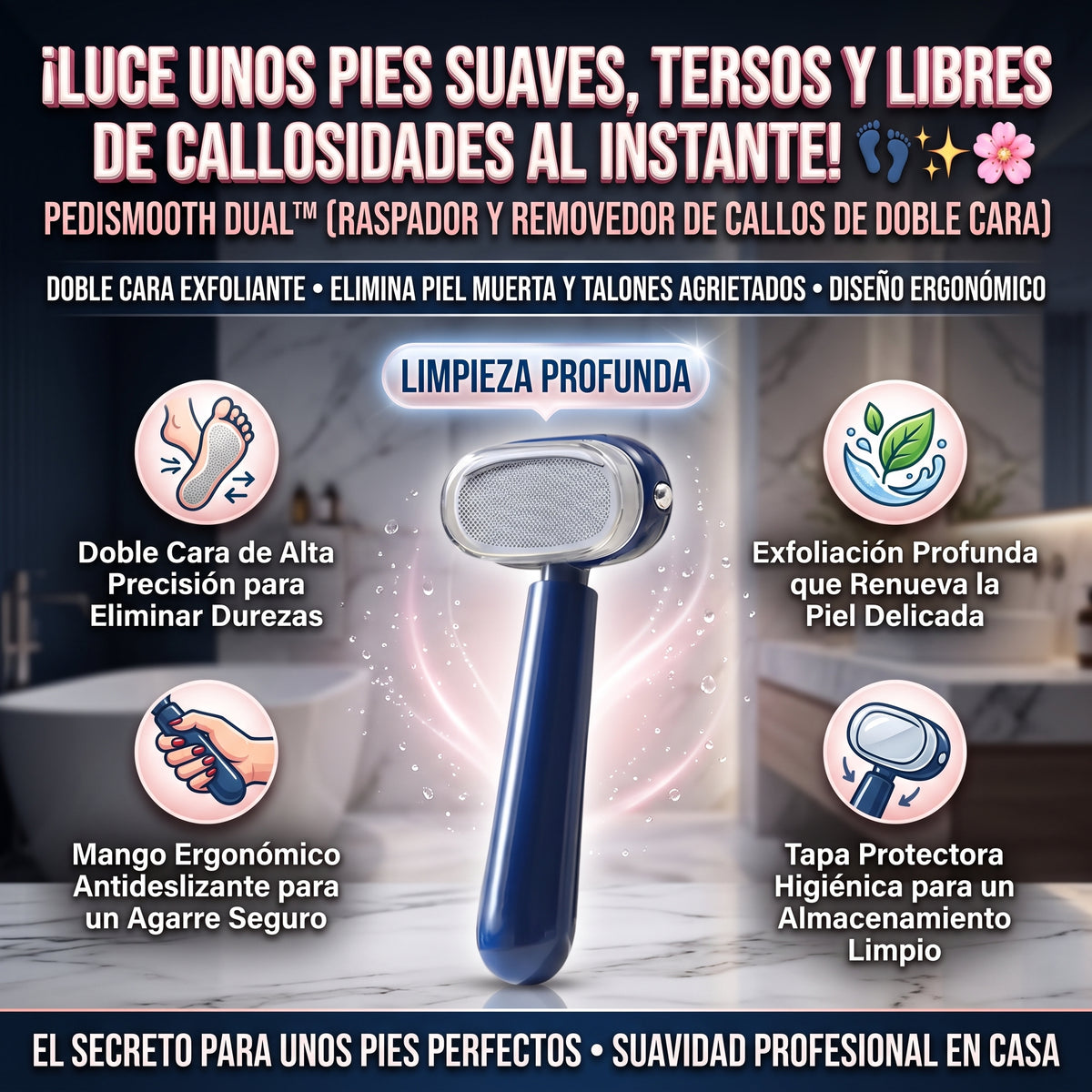 PEDISMOOTH™ Lima Removedora de Callos de Doble Cara