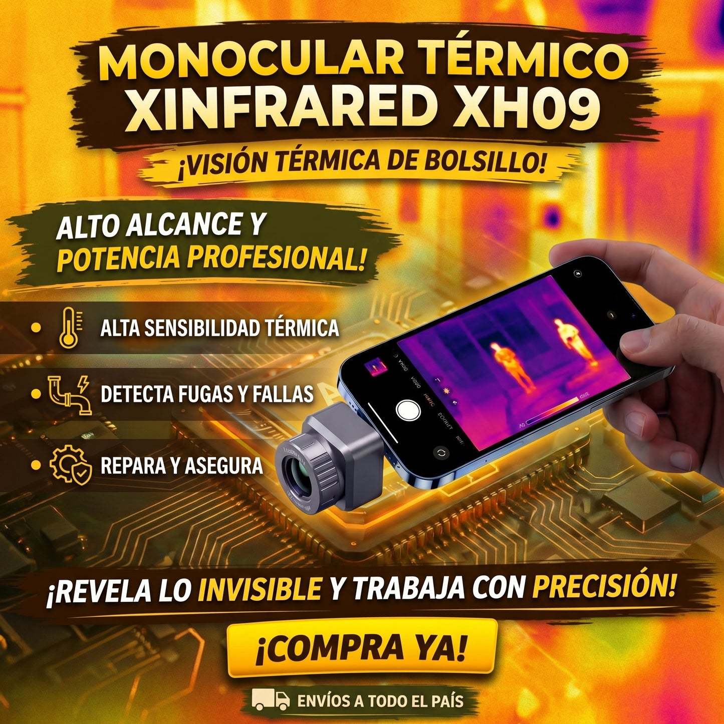 Xinfrared XH09 Cámara monocular térmica con infrarrojo