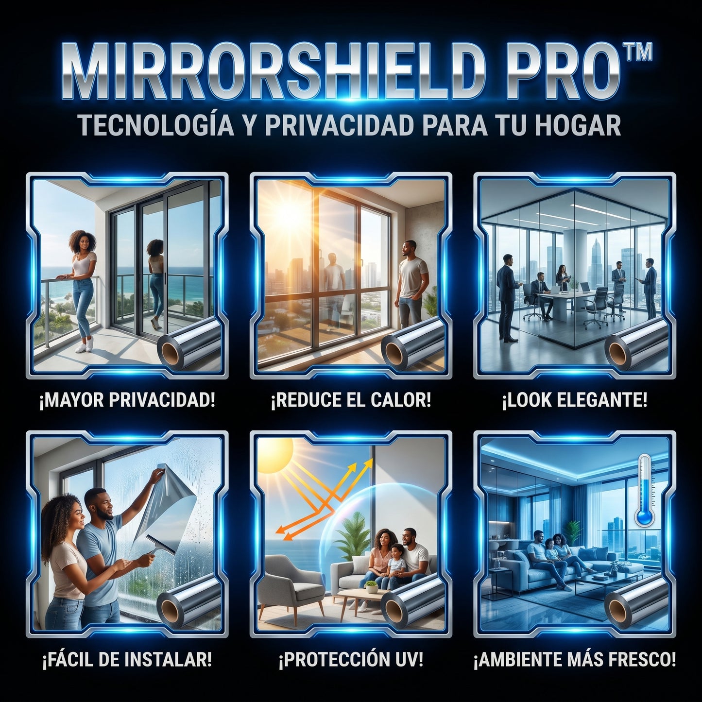 MirrorShield PRO™ Pelicula ,50m x 5m