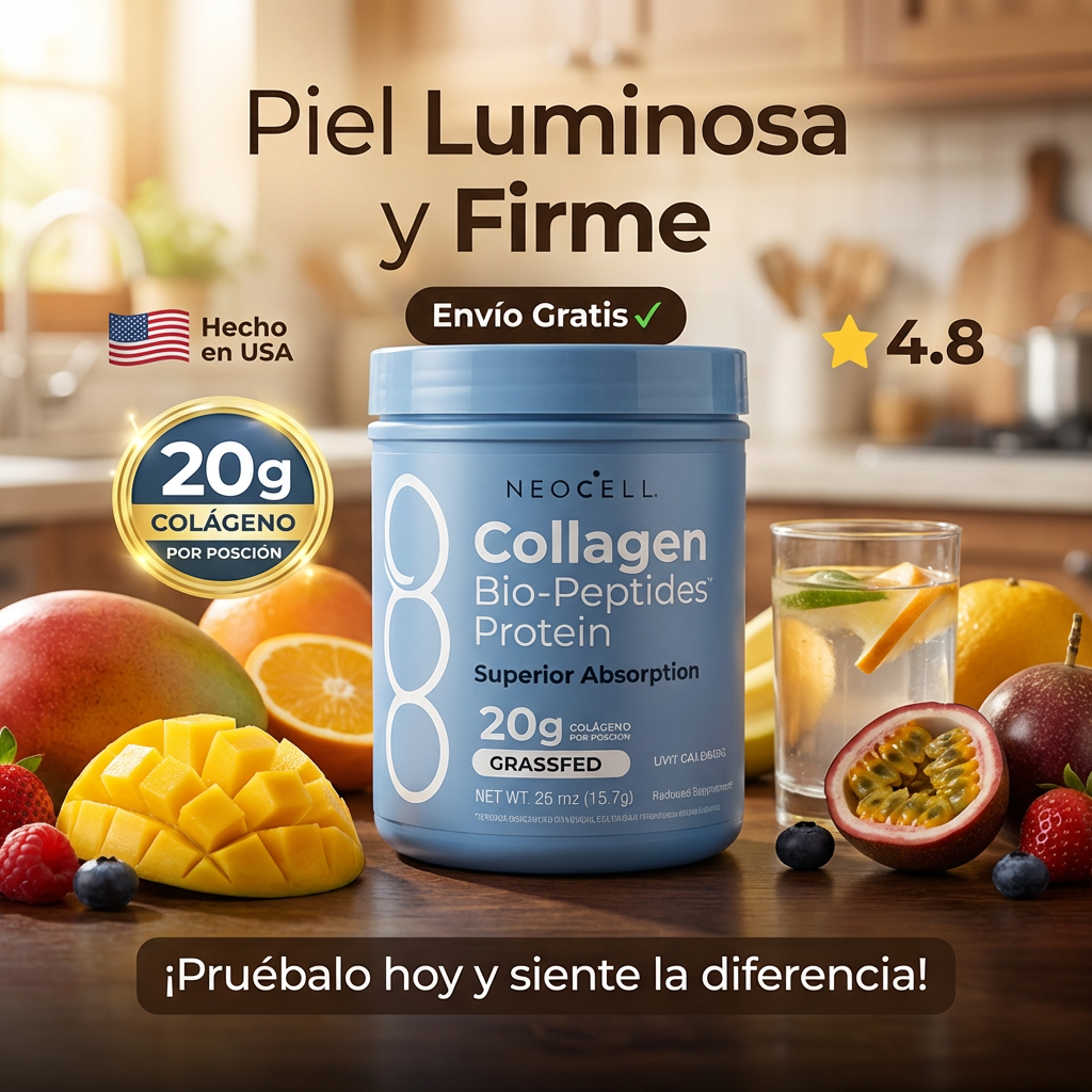 NEOGEL® Collagen Bio- Peptides™ PROTEIN maximiza la absorción mas radiante