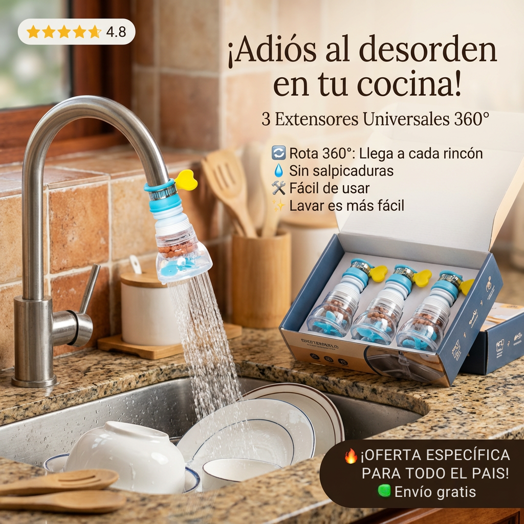 filtro pro Lavabo 360° Rotatorio 2 X 1