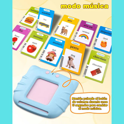 VerbaLingo 3 modos - 114 Tarjetas Educativas en Español e Inglés + 100 Tarjetas GRATIS