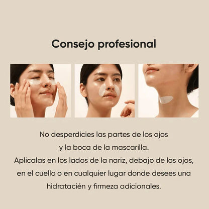 10 MASCARILLAS DE BIO-COLAGENO RITTOA® + crema facial 100% collagem gratis