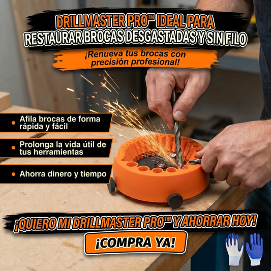 DrillMaster Pro™ Ideal para restaurar brocas desgastadas y desafiladas