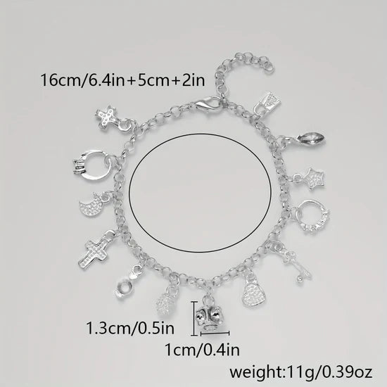 Amatista™ — Pulsera de Plata 925 con 13 Amuletos (2x1 Limitado)