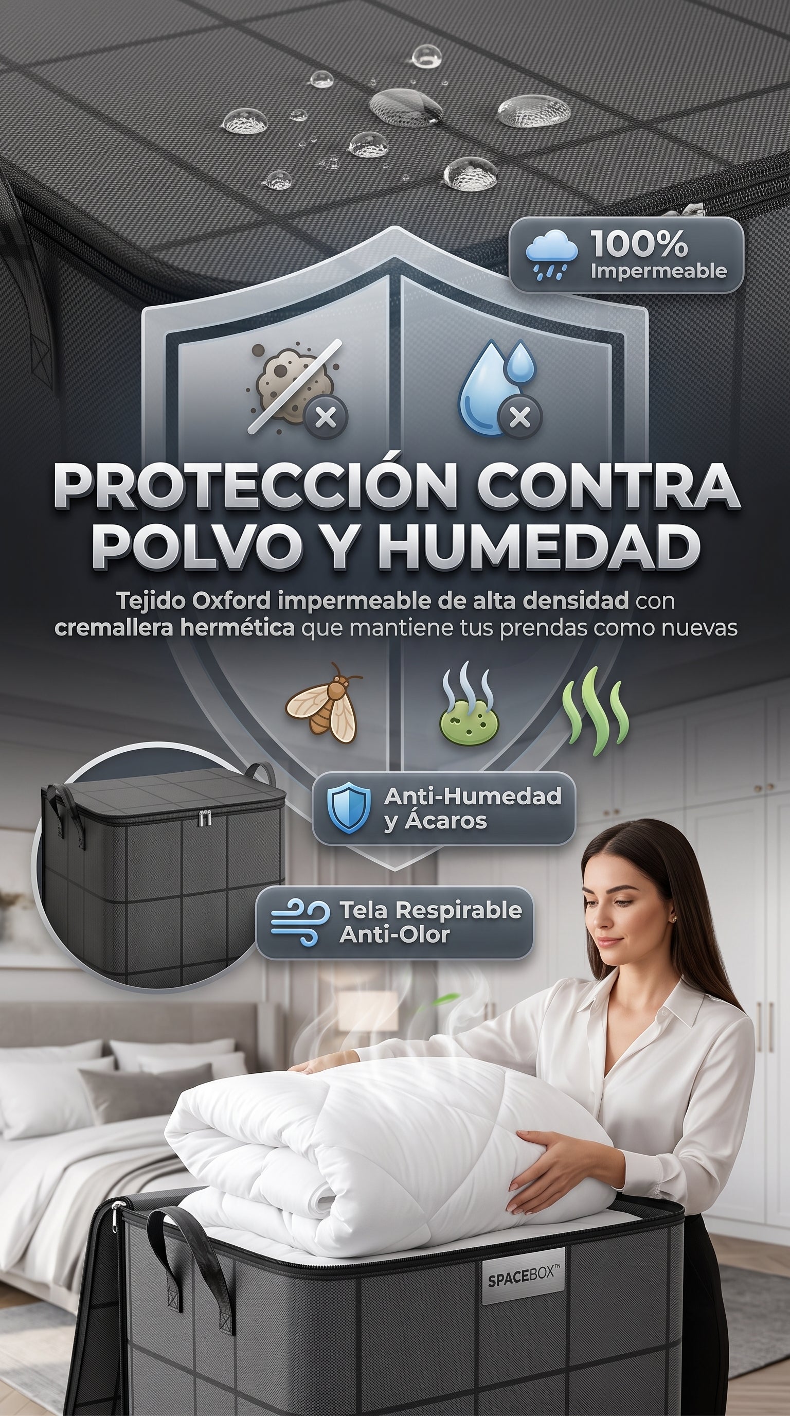 Organizador de ropa 110 litros