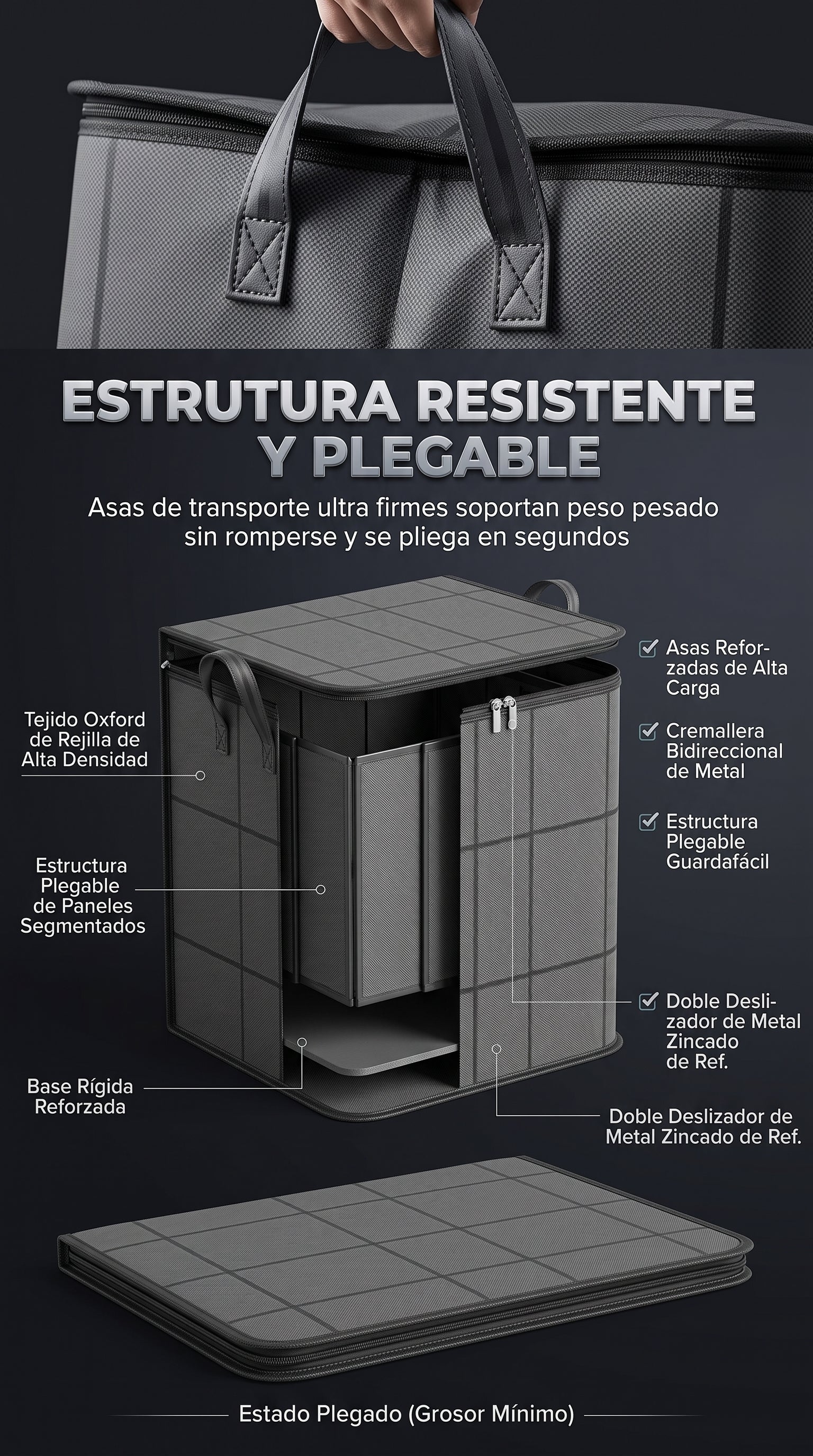 Organizador de ropa 110 litros