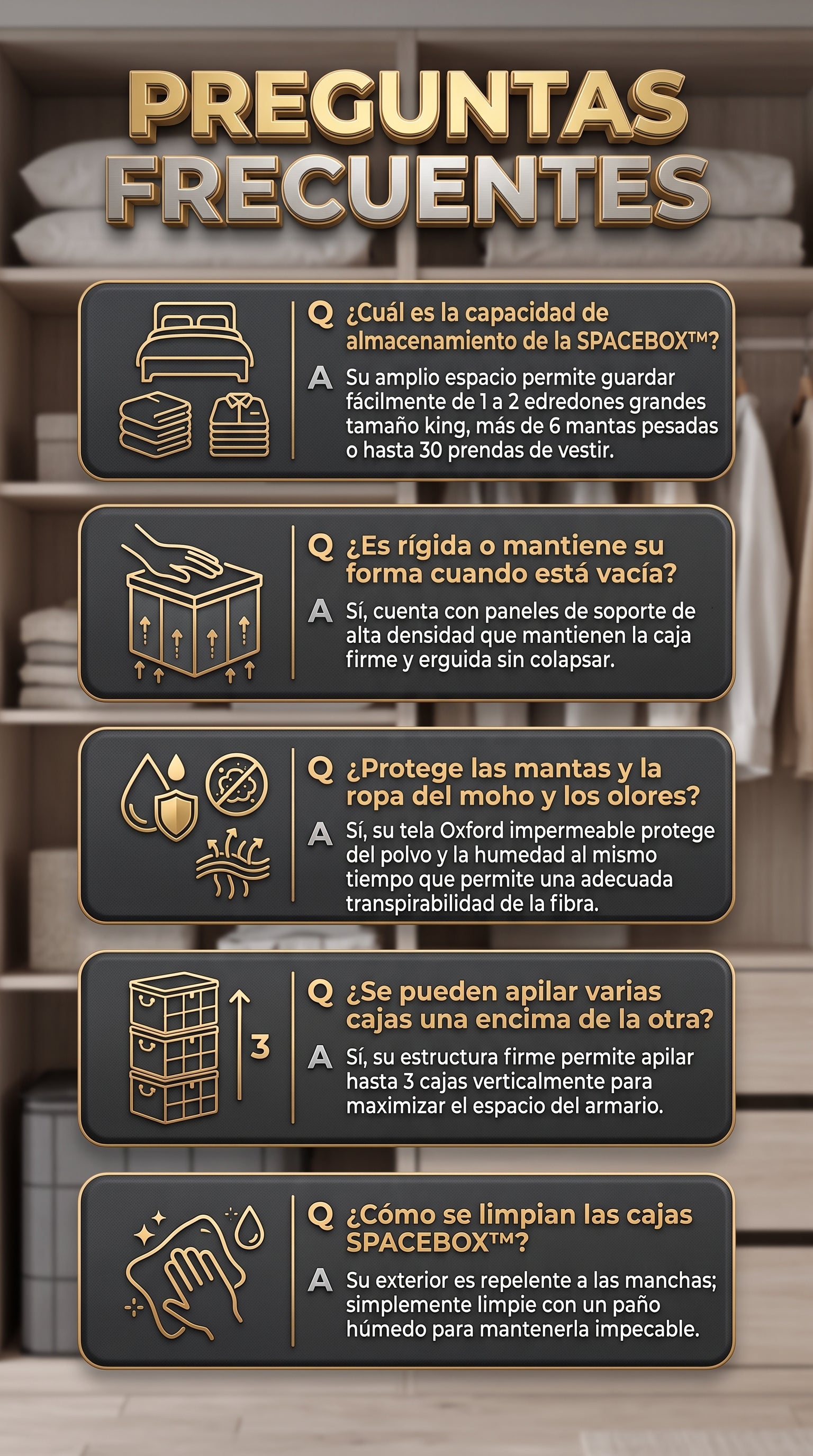 Organizador de ropa 110 litros