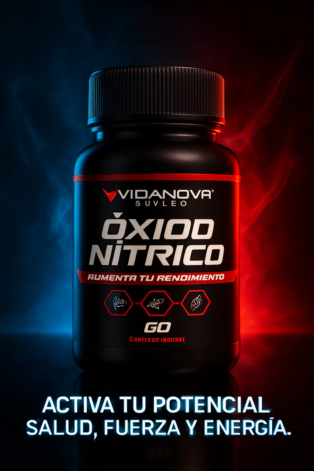 ÓXIDO NÍTRICO  Premium  - Suplemento 1000 mg