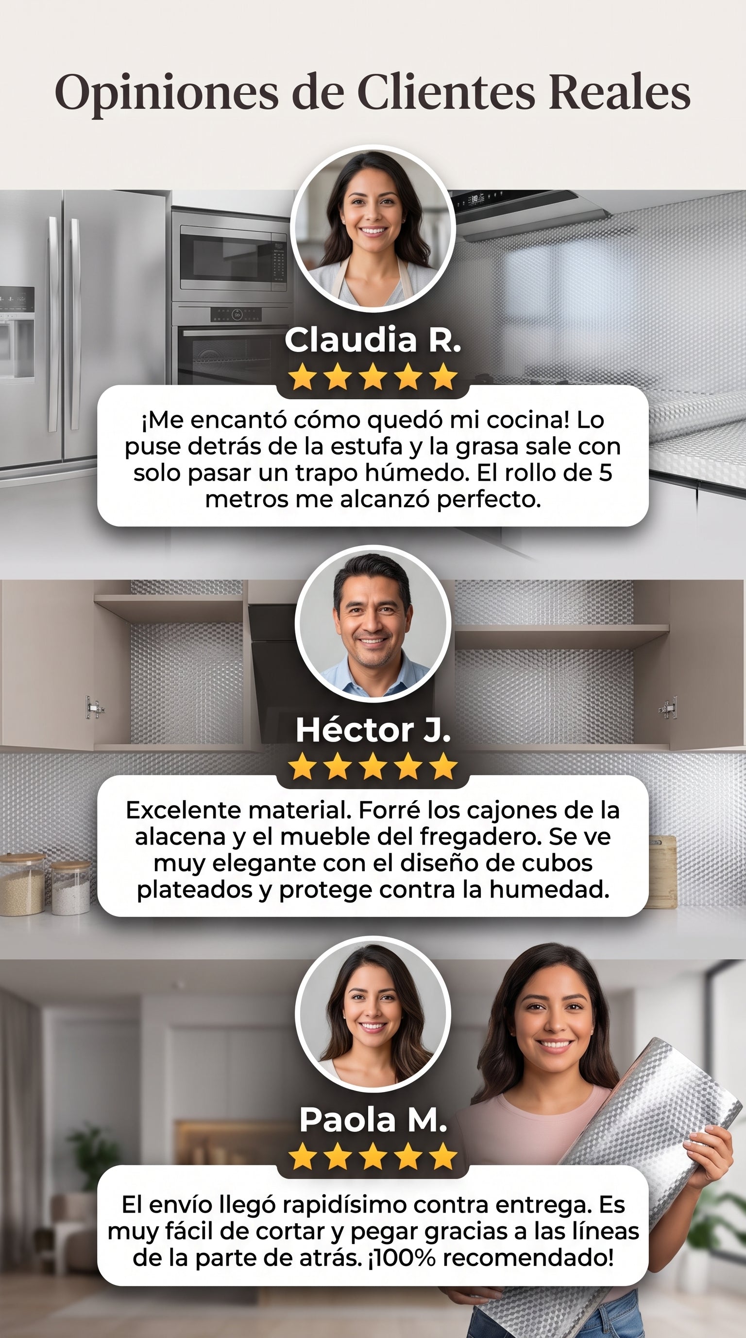 ALUSHIELD™ Papel Adhesivo de Aluminio Protector Antigrasa