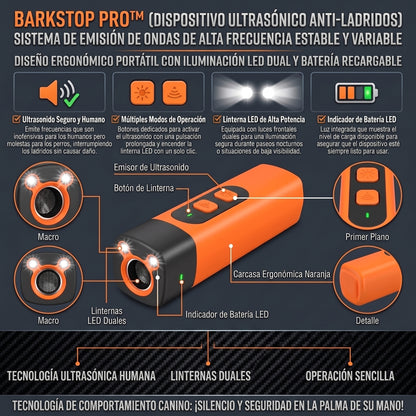 BARKSTOP™ Dispositivo Antiladridos Ultrasónico