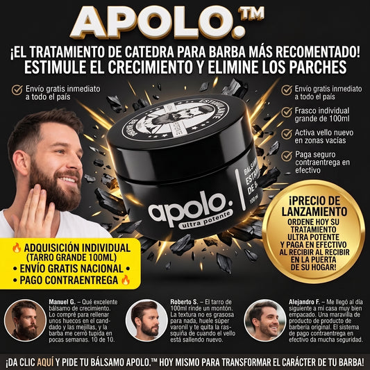 Apolo. ultra potente™Tratamientos de crecimiento capilar facial