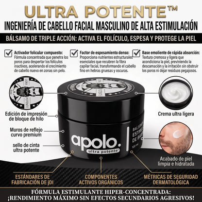 Apolo. ultra potente™Tratamientos de crecimiento capilar facial