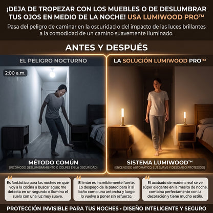 LumiWood PRO™ Luz Nocturna con Sensor de Movimiento X2 und