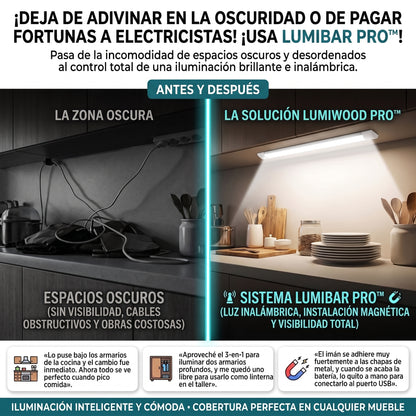 LumiBar PRO™ Lámpara Barra LED Recargable Portátil Magnética x3