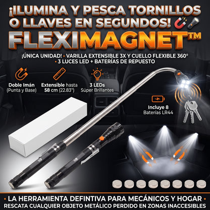 FlexiMagnet™ Linterna LED Magnética Telescópica Flexible