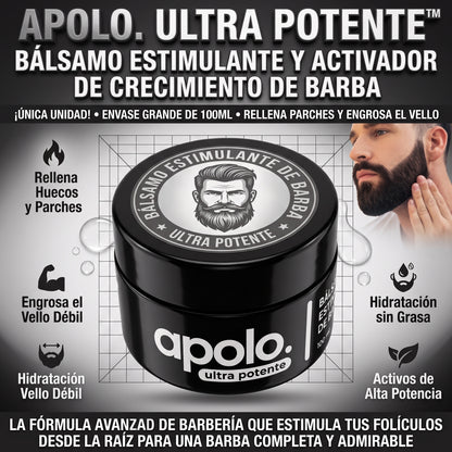 Apolo. ultra potente™Tratamientos de crecimiento capilar facial