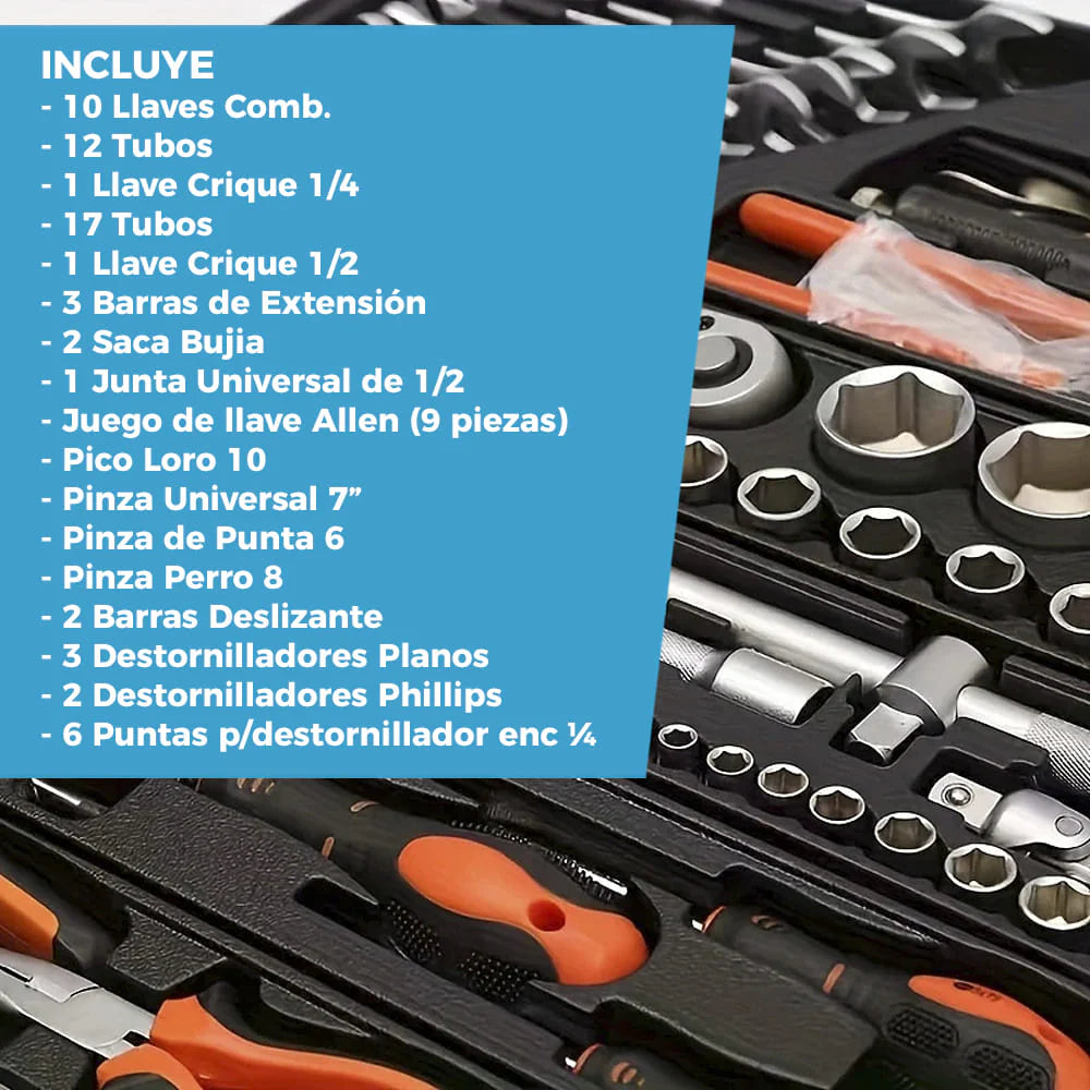 CAJA DE HERRAMIENTAS MAX PROFESIONAL  DE 3 NIVELES | INCLUYE 85 PIEZAS 🛠️