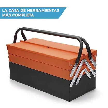 CAJA DE HERRAMIENTAS MAX PROFESIONAL  DE 3 NIVELES | INCLUYE 85 PIEZAS 🛠️