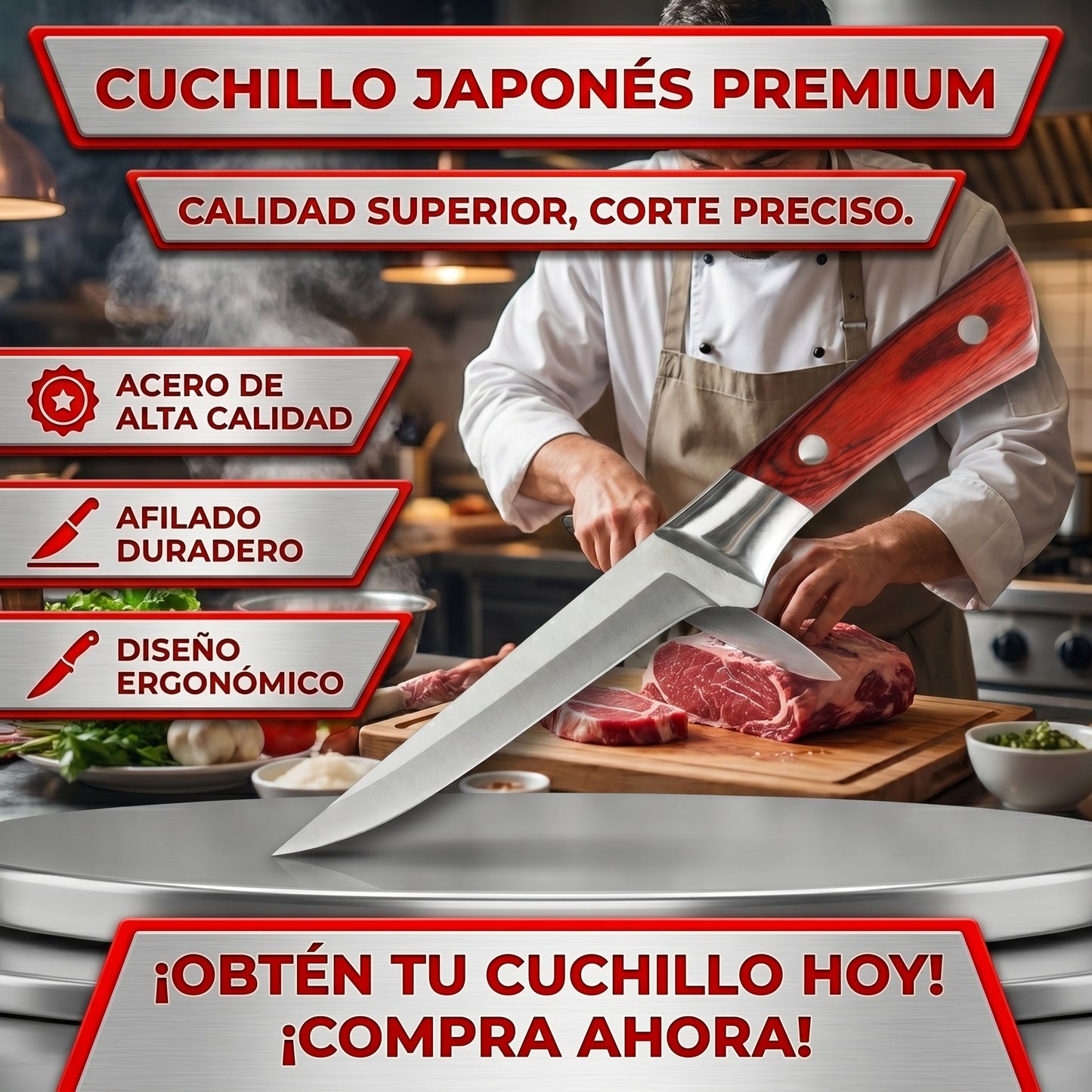 Cuchillo japonés Premium