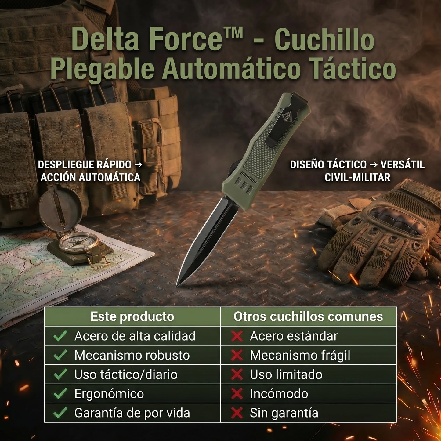 Cuchillo Delta Force™