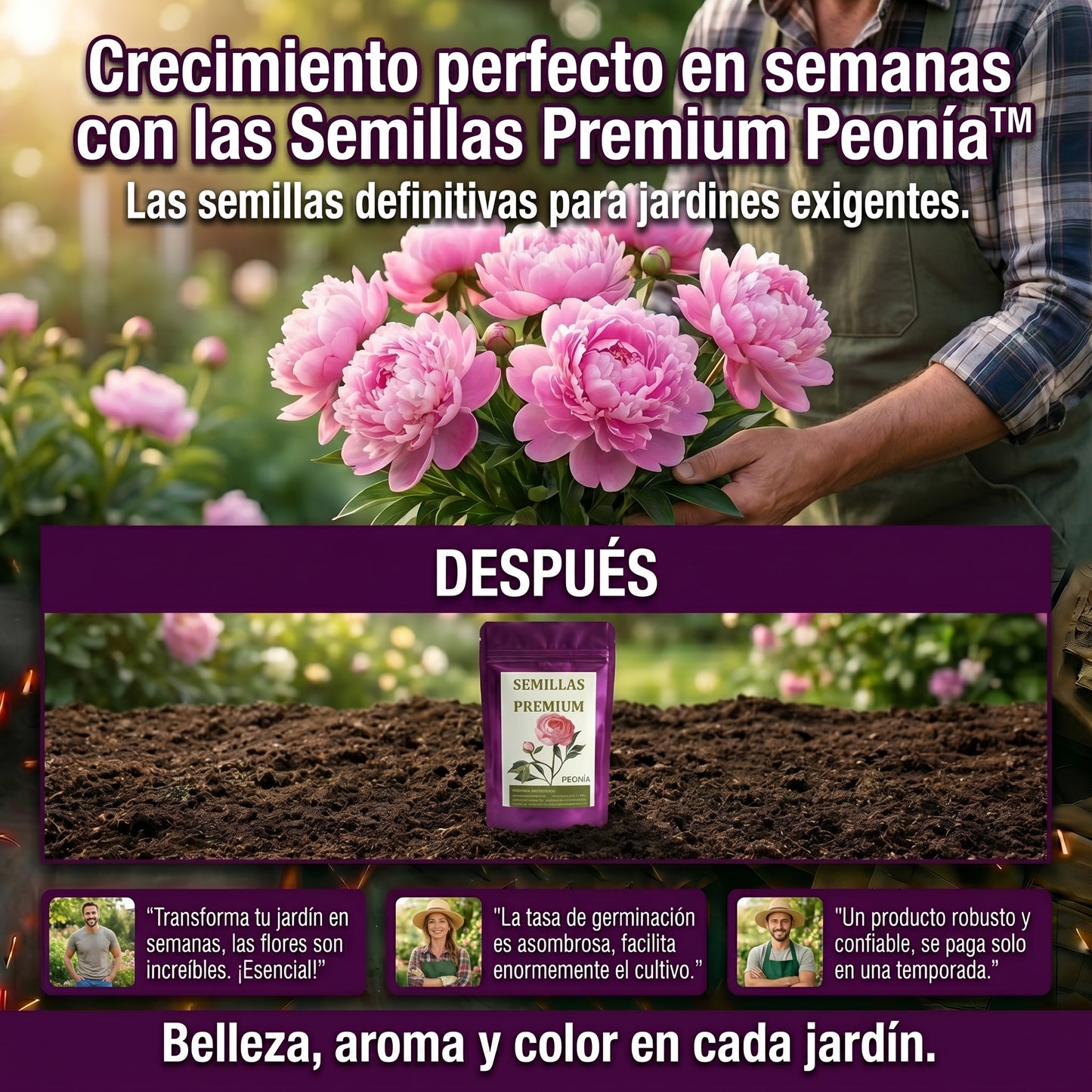 Semillas PREMIUM de Peonias