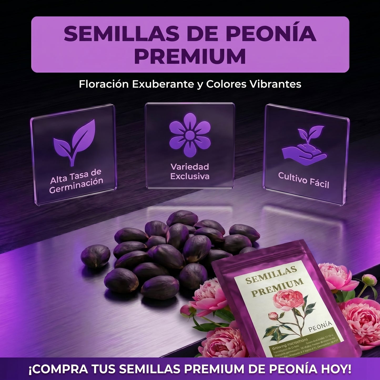 Semillas PREMIUM de Peonias