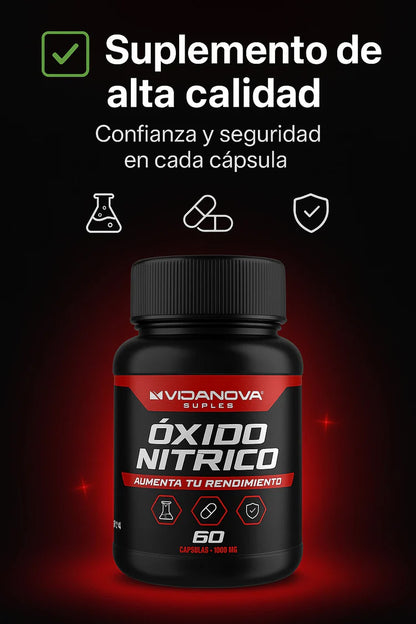 ÓXIDO NÍTRICO  Premium  - Suplemento 1000 mg