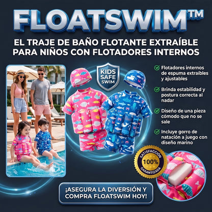 FLOATSWIM™ Traje de Baño Flotante Extraíble para Niños y Bebés