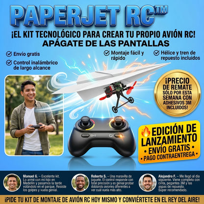 PaperJet RC™ Kit De Avión Por Control Remoto