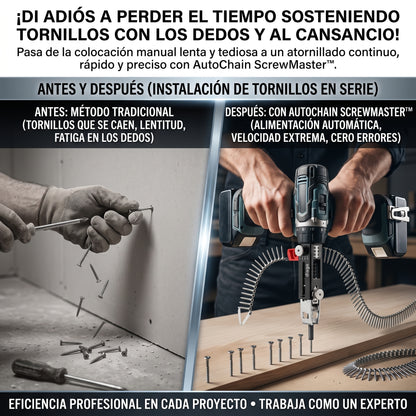 AUTOCHAIN™ Adaptador de Pistola de Tornillos en Cadena para Taladro