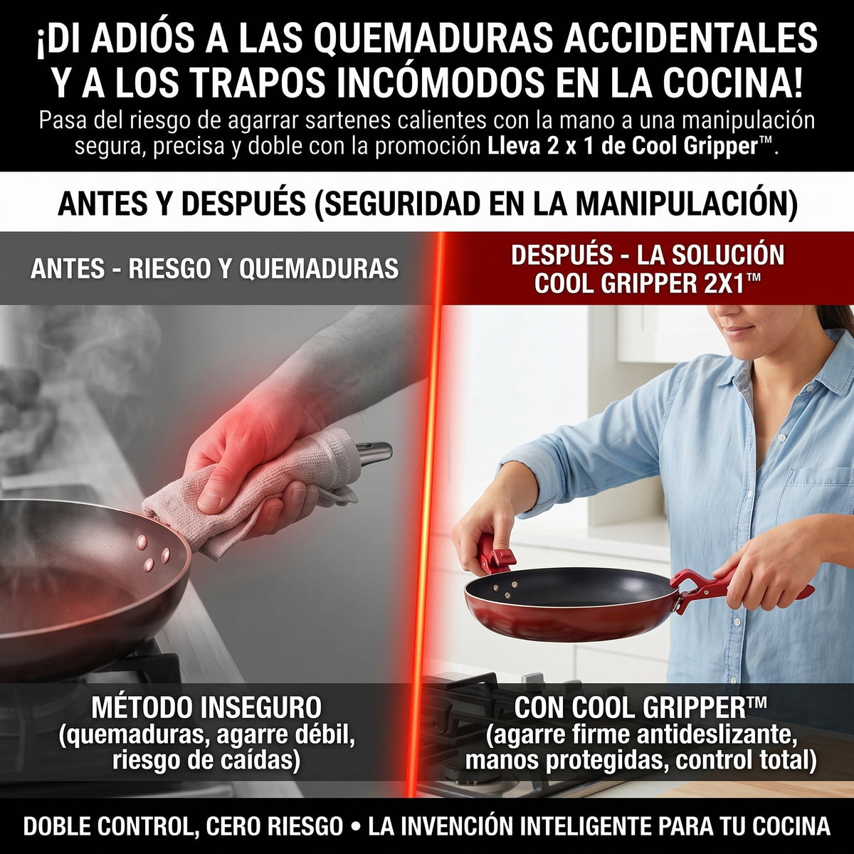 COOL GRIPPER Oferta 2x1 Pinza Antideslizante Multiusos