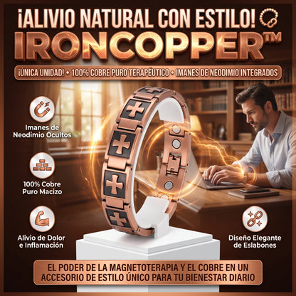 IronCopper™ Brazalete Magnético de Cobre Puro 100%