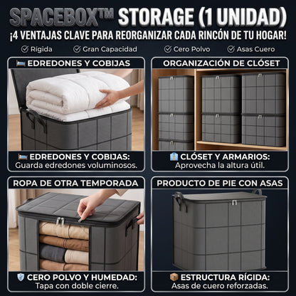 SPACEBOX™ Cesta Rígida Organizadora de Almacenamiento