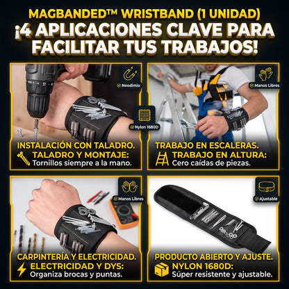 MAGBANDED™ Pulsera / Muñequera Magnética para Herramientas