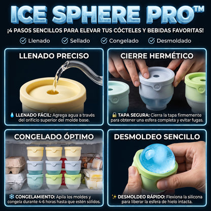 ICE SPHERE PRO™ Moldes de Esferas de Hielo de Silicona x 2und