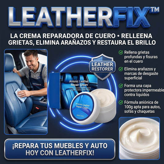 LEATHERFIX™ (100g) Crema Reparadora y Restauradora de Cuero