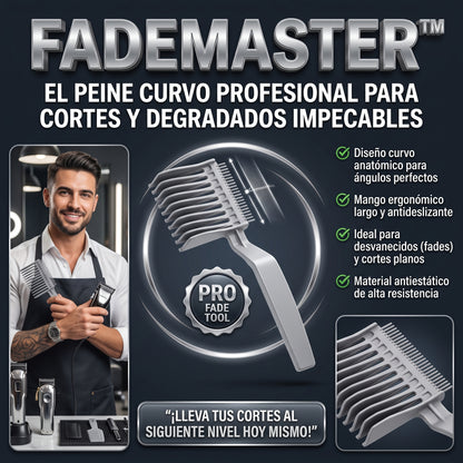 FADEMASTER™ Peine de Posicionamiento Curvado Profesional