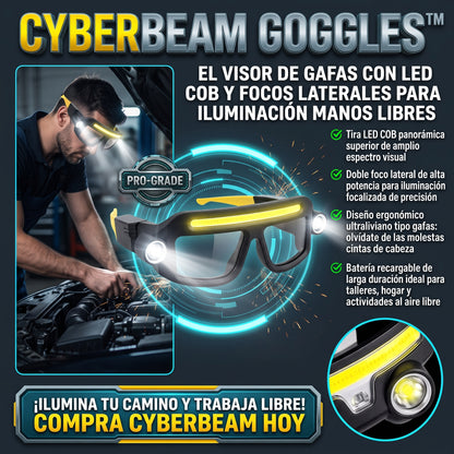 CYBERBEAM GOGGLES™ Gafas Linterna LED Inteligentes