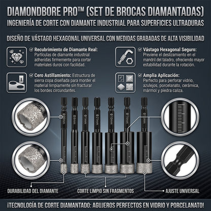 DiamondBore™ Brocas de Diamante para todo tipo de material