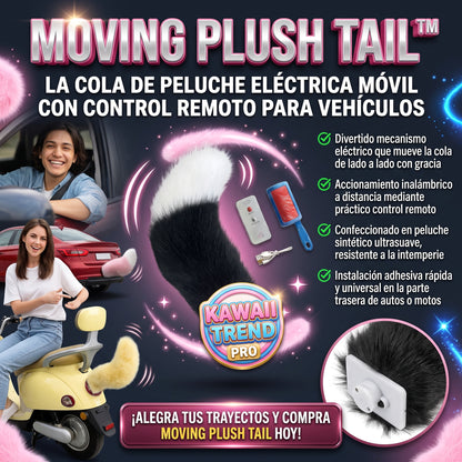 MOVING PLUSH TAIL™ Cola de Peluche Eléctrica y Móvil para Autos y Motos