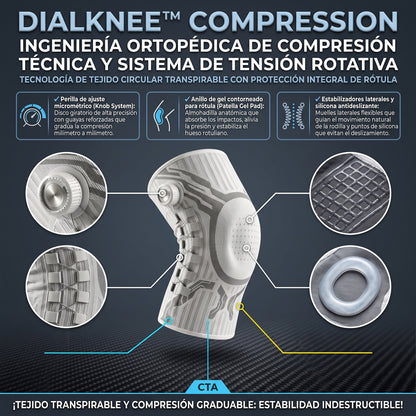 DialKnee™ Rodillera Deportiva de Compresión