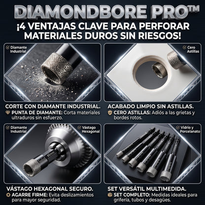 DiamondBore™ Brocas de Diamante para todo tipo de material