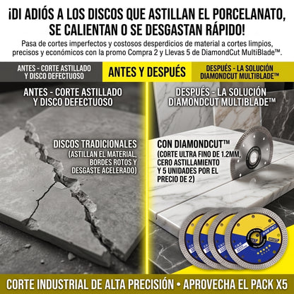 DIAMONDCUT™ Disco de Corte de Diamante Multifuncional