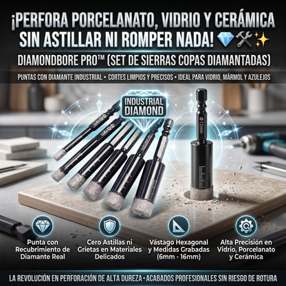 DiamondBore™ Brocas de Diamante para todo tipo de material