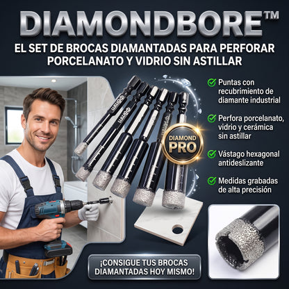 DiamondBore™ Brocas de Diamante para todo tipo de material