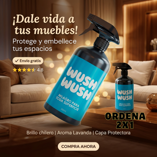 WushWush® Lava Tus Muebles En Seco S-ULTRA SHINE
